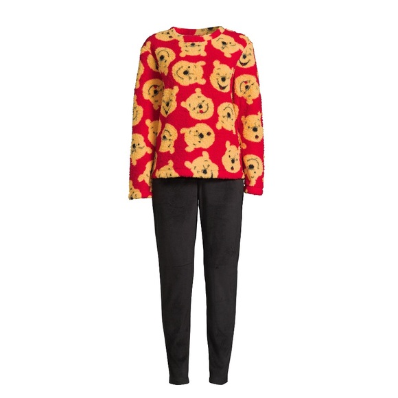 NWT Disney Winnie the Pooh License 2 Piece Pajamas Set Sz L & XL Women - Picture 1 of 4